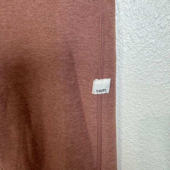 Vuori Women's Vibe Elevation Leggings Terracota Heather High Waisted Athletic Sm - Picture 3 of 7